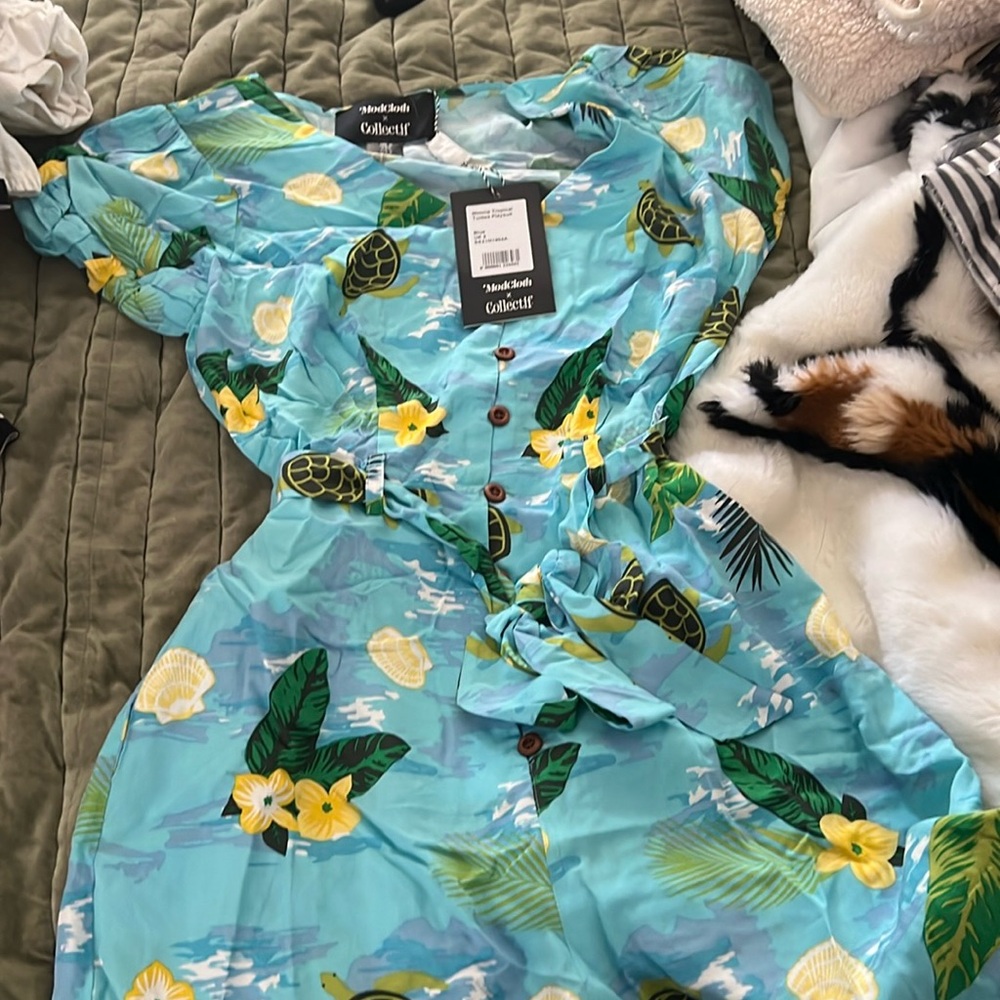 NWT ModCloth  romper sea turtle